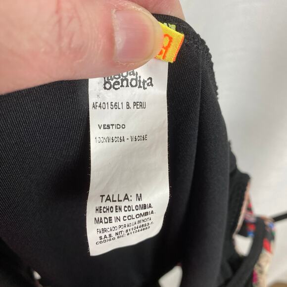 Agua Bendita Peru Body Con Cutout Dress Sz.M - Picture 12 of 14